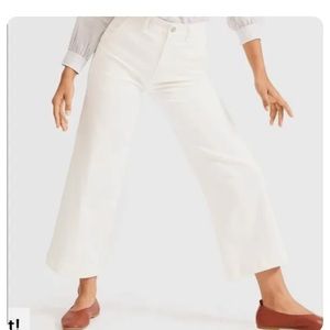 Everlane White Wide Leg Crop 6
